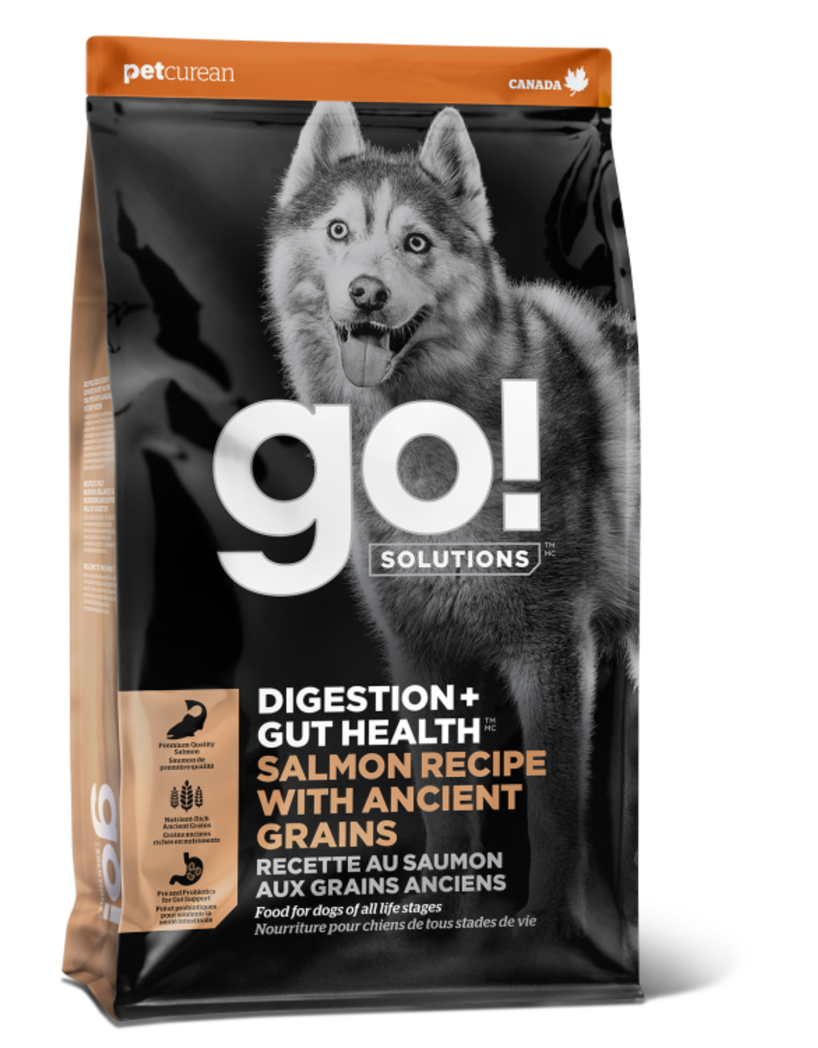 Petcurean GO! Digestion & Gut Health Salmon w/ Ancient Grains [DOG]