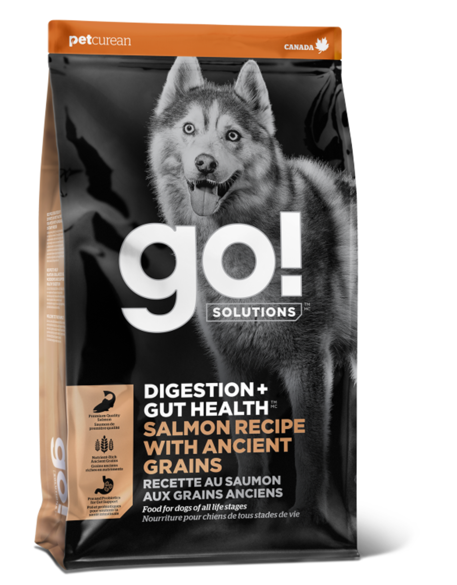 Petcurean GO! Digestion & Gut Health Salmon w/ Ancient Grains [DOG]*