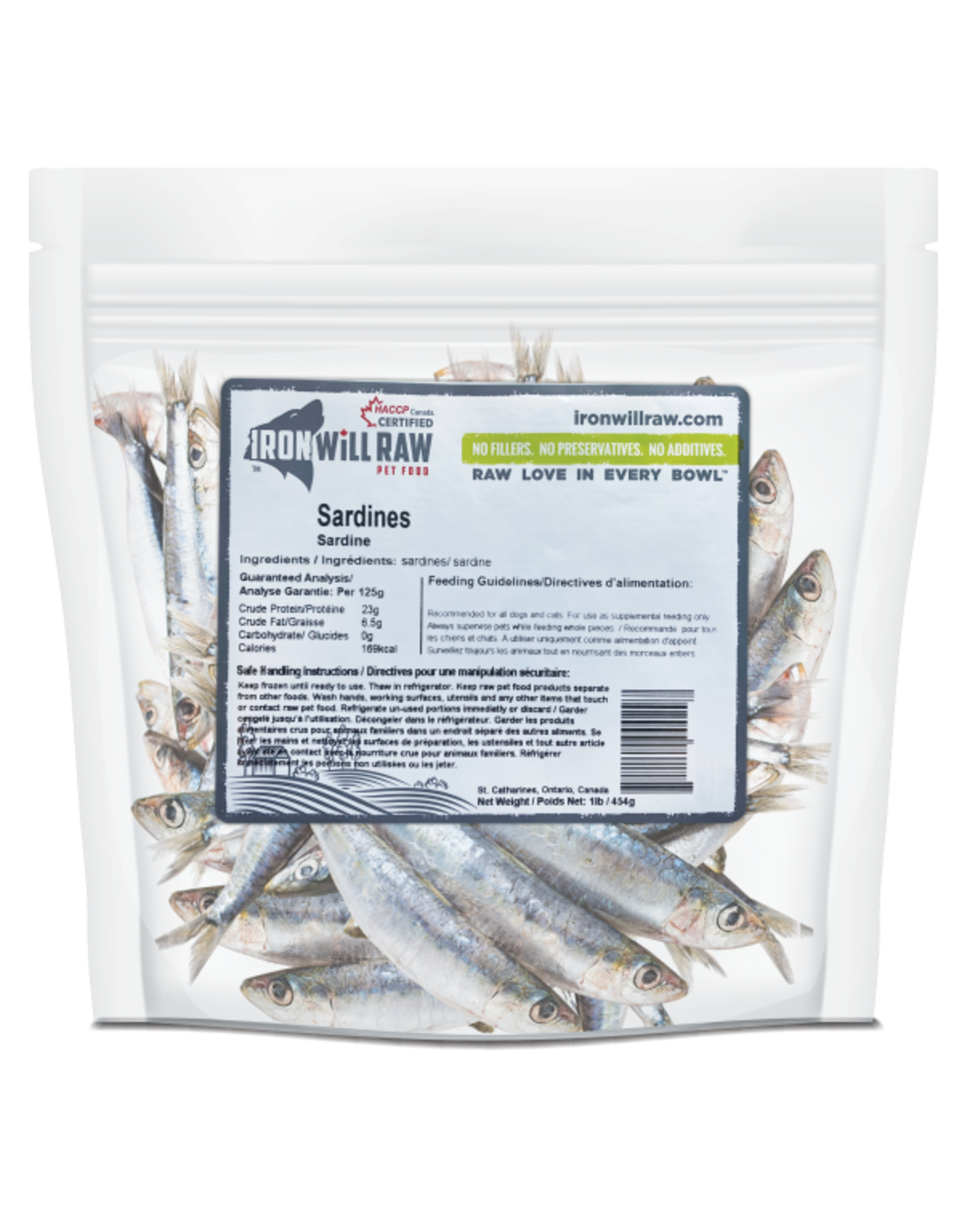 Iron Will Iron Will Raw Sardines [DOG] 1 LB