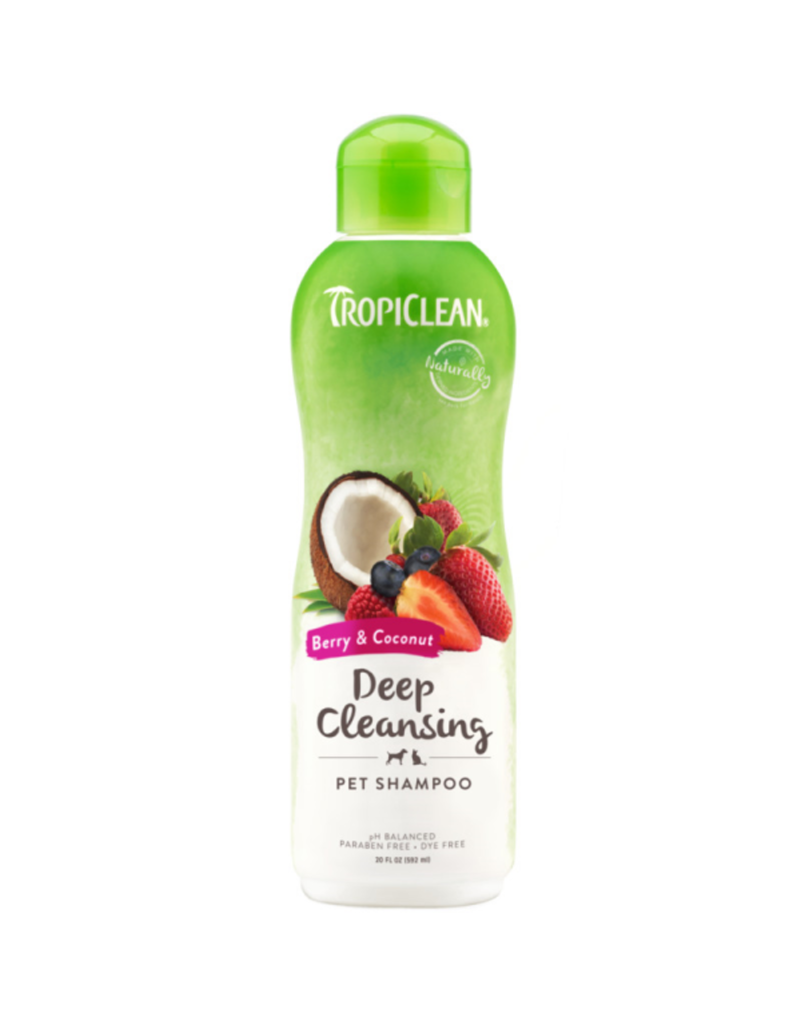 TropiClean TropiClean Deep Cleansing Shampoo Berry & Coconut 20OZ