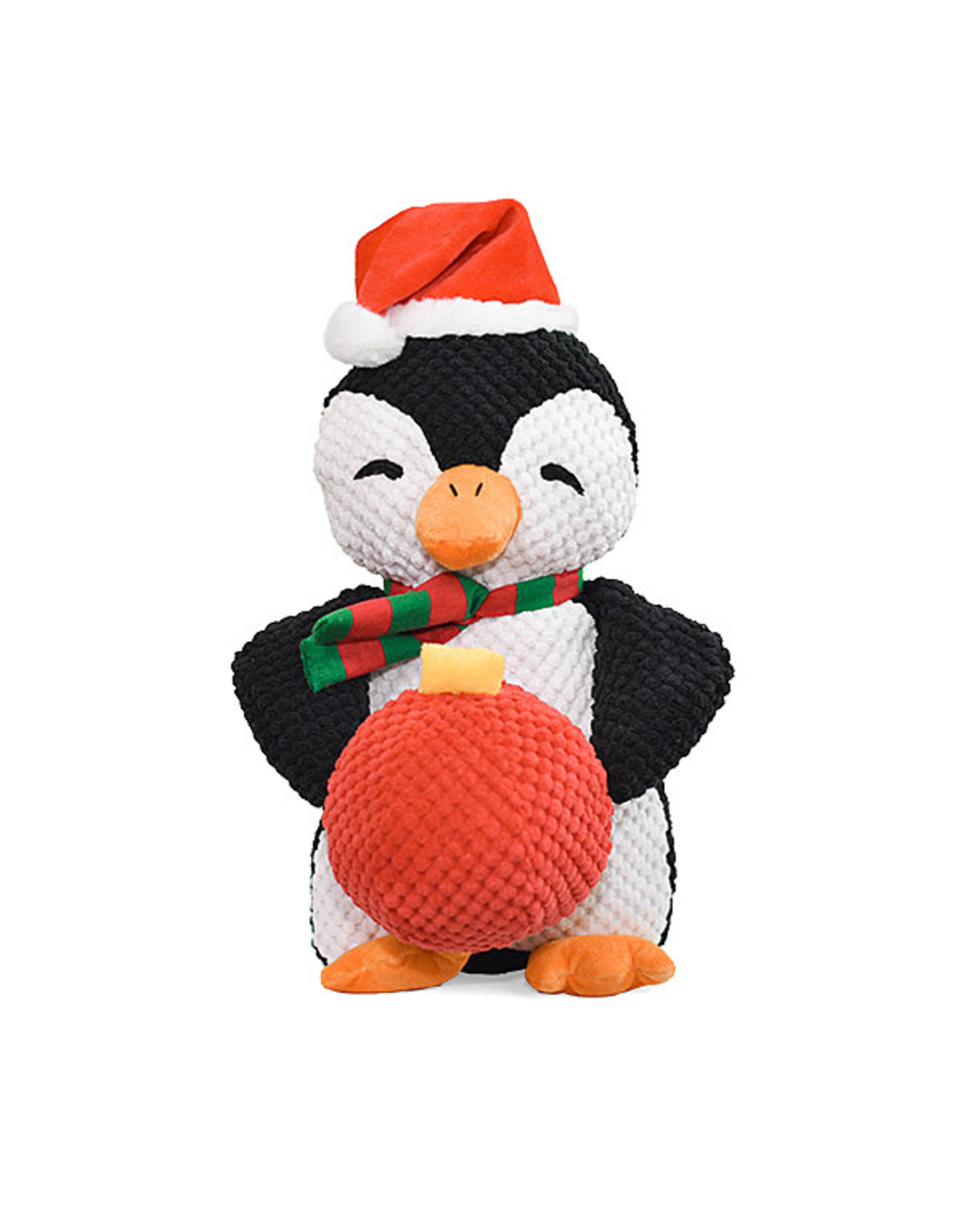 Patchwork XMAS Playful Pair Holiday Penguin 15"