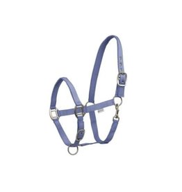 Country Legend Newbuck Padded Halter - navy/baby blue/grey