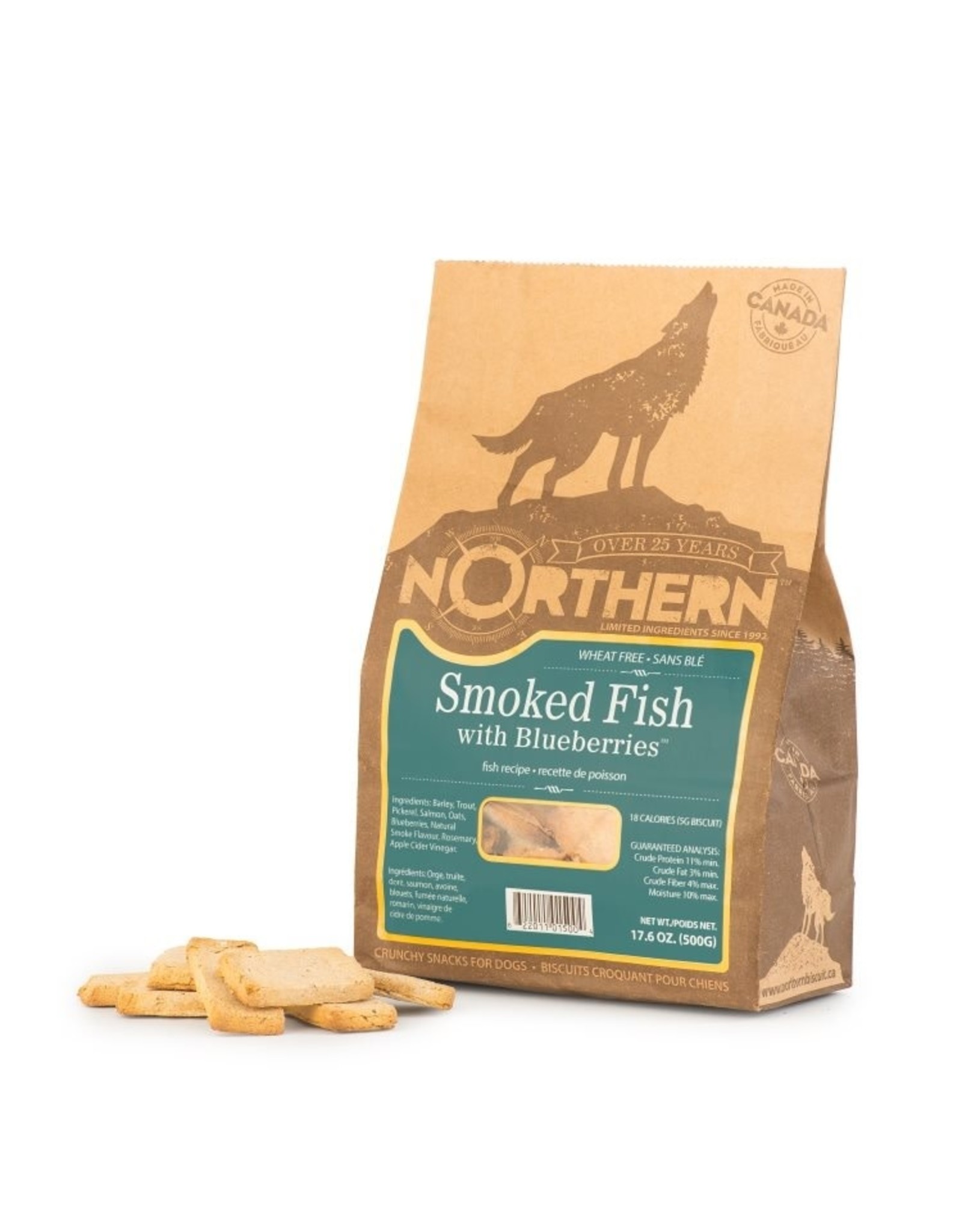 NORTHERN Northern Biscuits Wheat Free Smoked Fish & Blueberry [DOG] 500GM