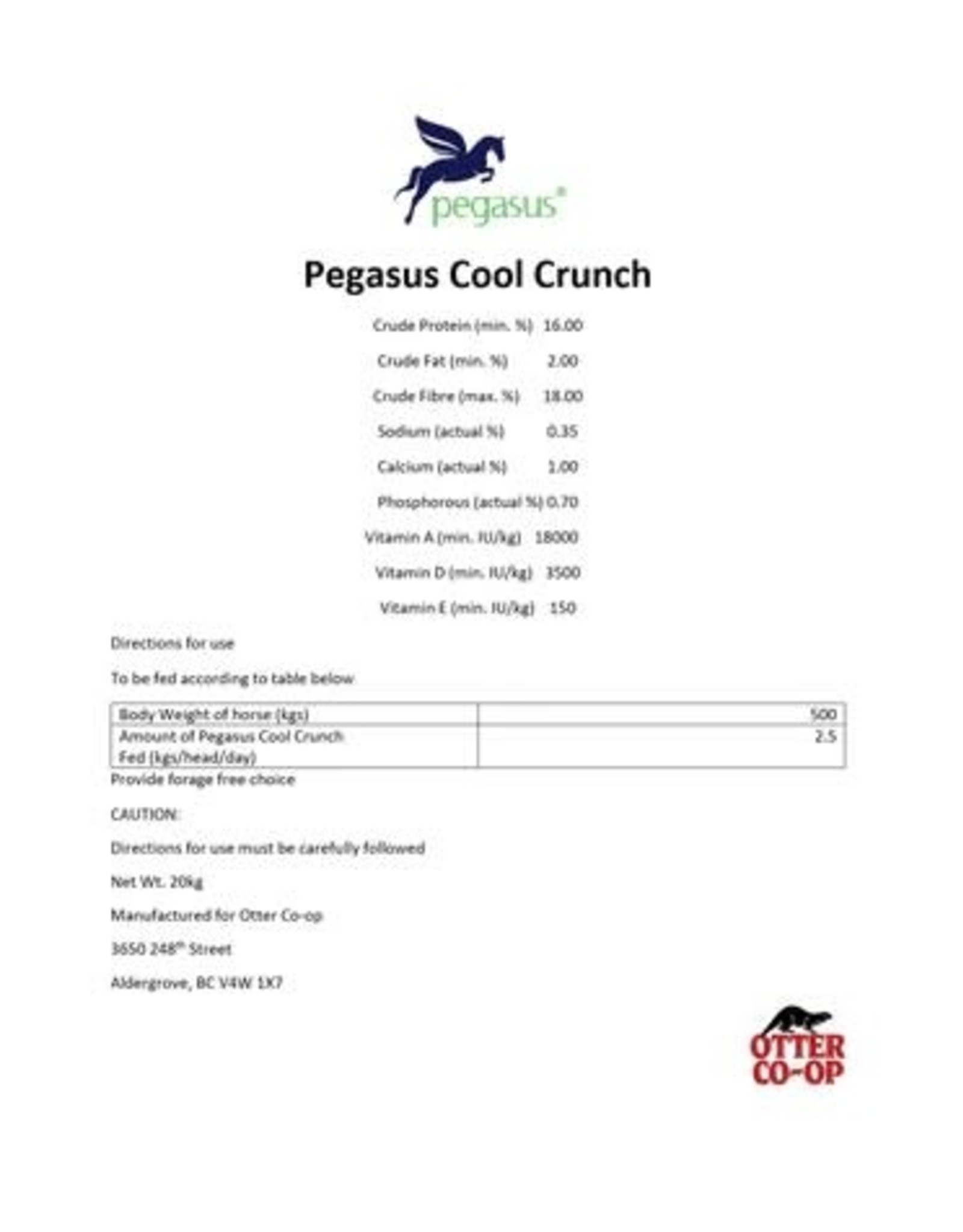 Pegasus Pegasus Cool Crunch