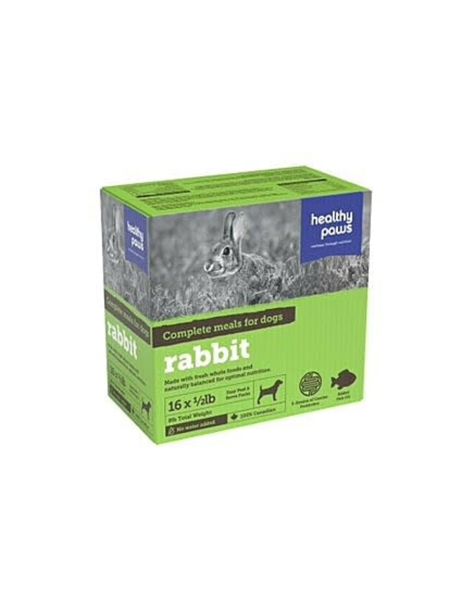 Healthy Paws Healthy Paws Frozen - Complete Rabbit Dinner [DOG] 8LB