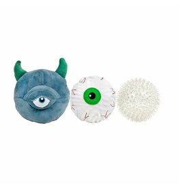 Patchwork HLWN Prickle Monster with Eyeball 5"