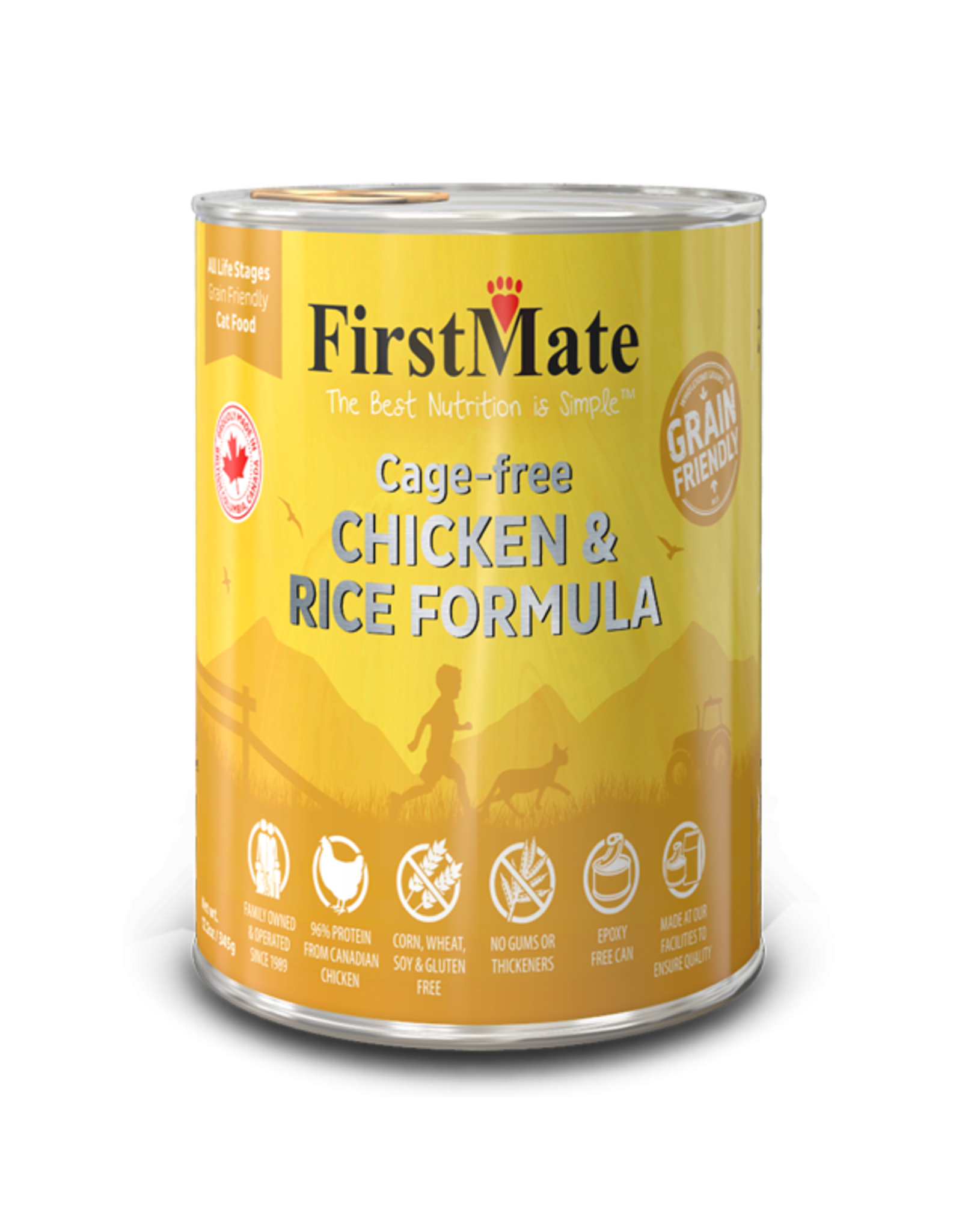 FirstMate FirstMate Cage Free Chicken & Rice [CAT] 12.2OZ