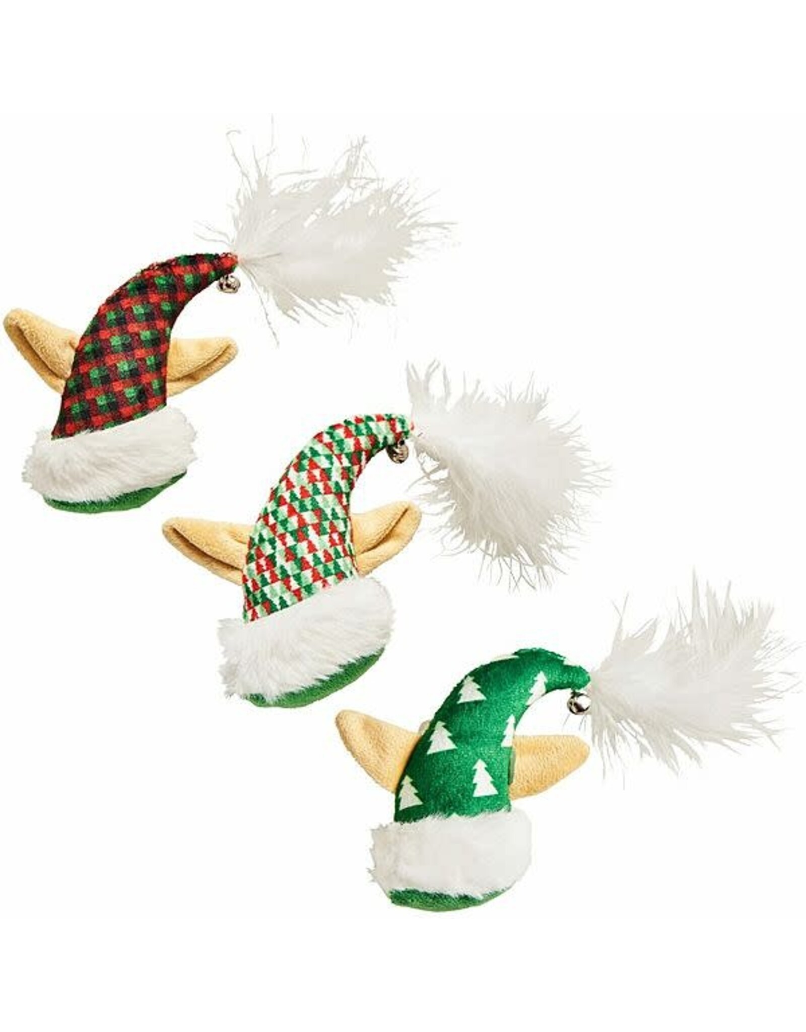 Ethical XMAS Elf Hat Catnip Toys Assorted 4"