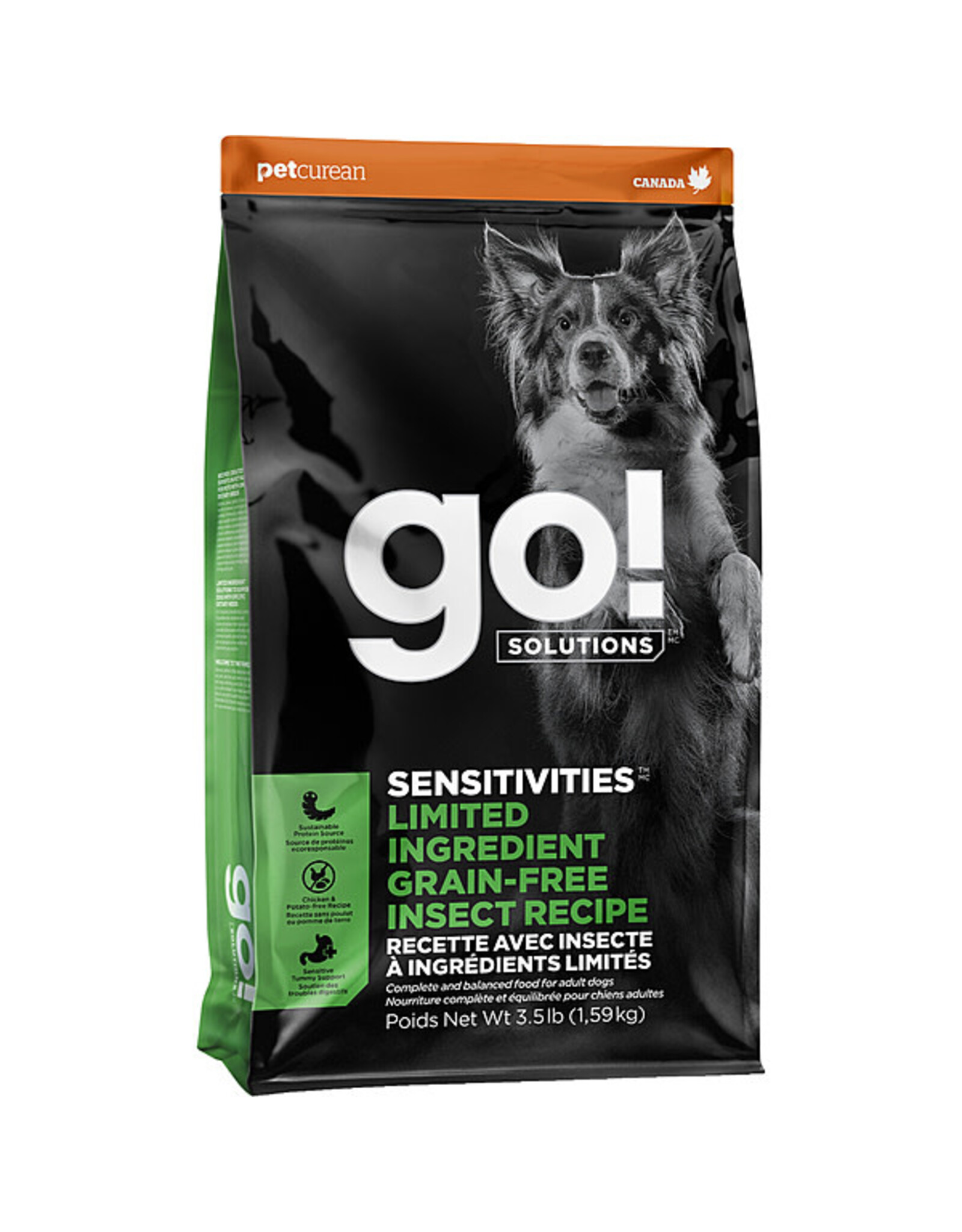 Petcurean GO! Sensitivities GF LID Insect Recipe [DOG] 3.5LB