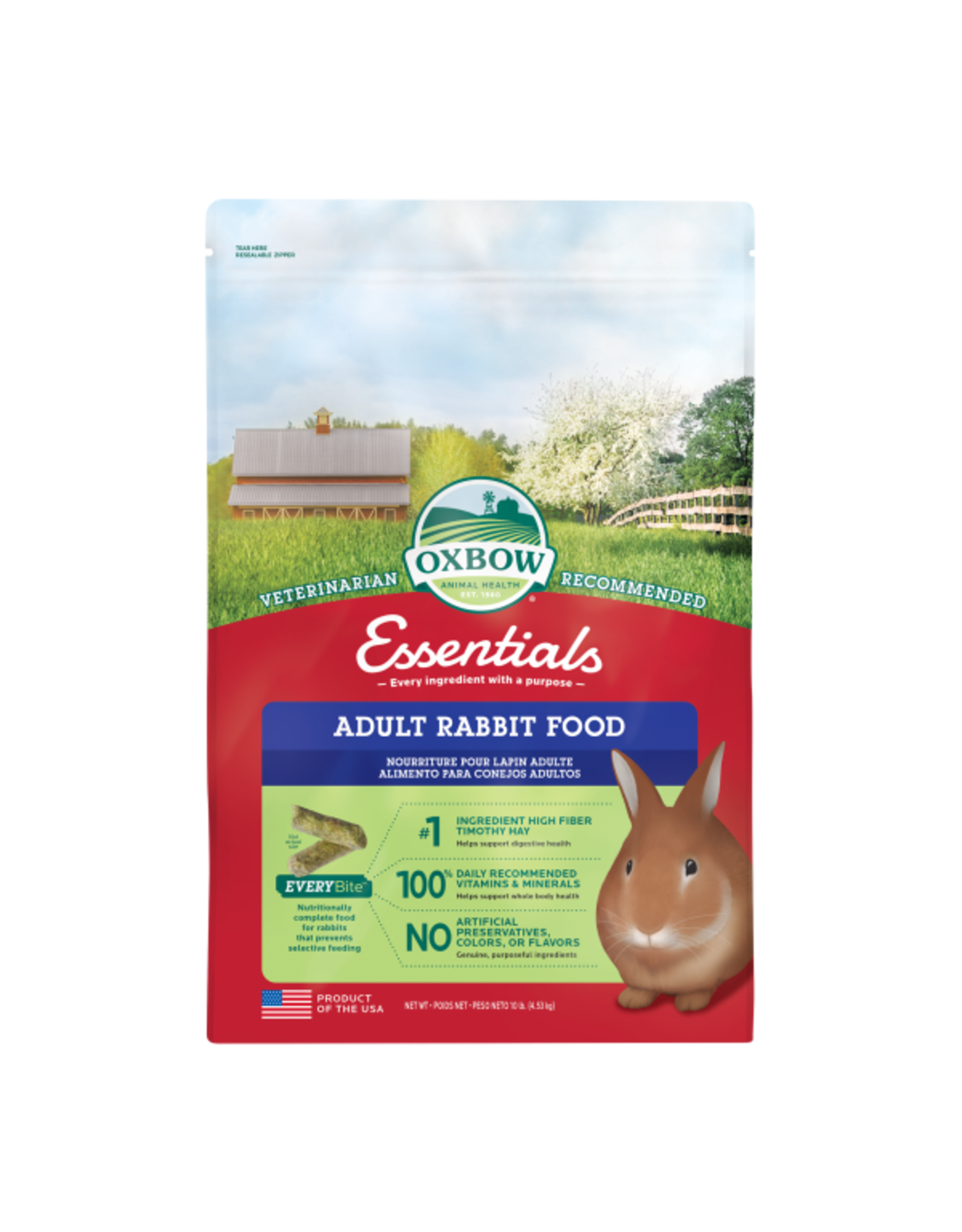 Oxbow Oxbow Adult Rabbit Food 10LB