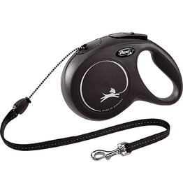 Flexi Classic Cord Flexi Leash Black 8M M