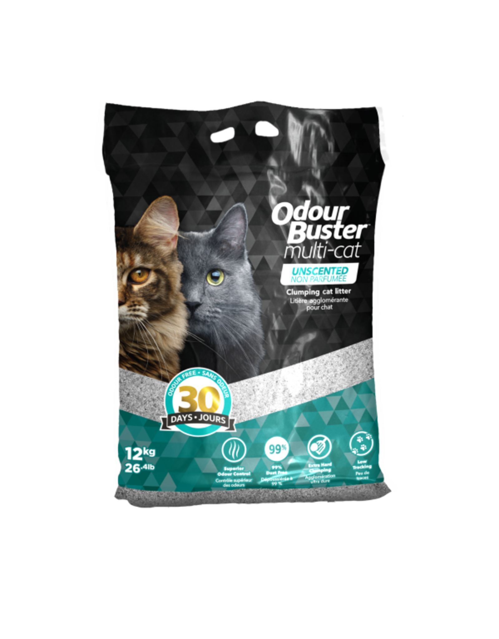 Odour Buster Odour Buster Multi-Cat Unscented Litter 12KG