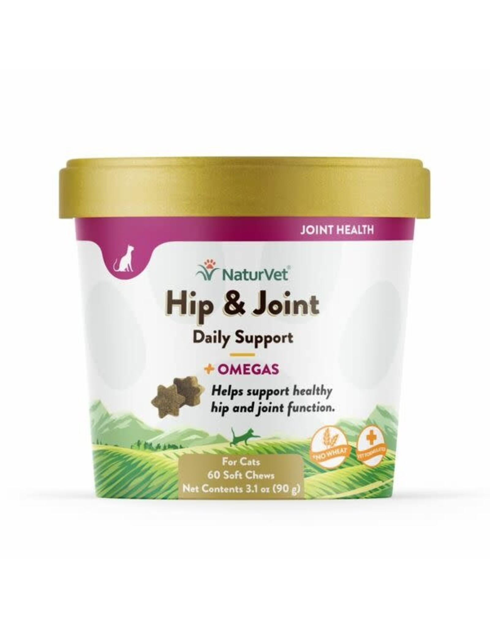 Naturvet Soft Chew Hip & Joint + Omega 60CT | Cat