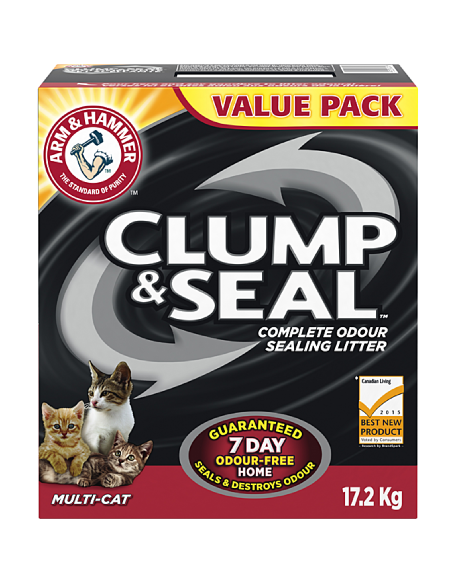 Arm and hammer top clump and seal ingredients