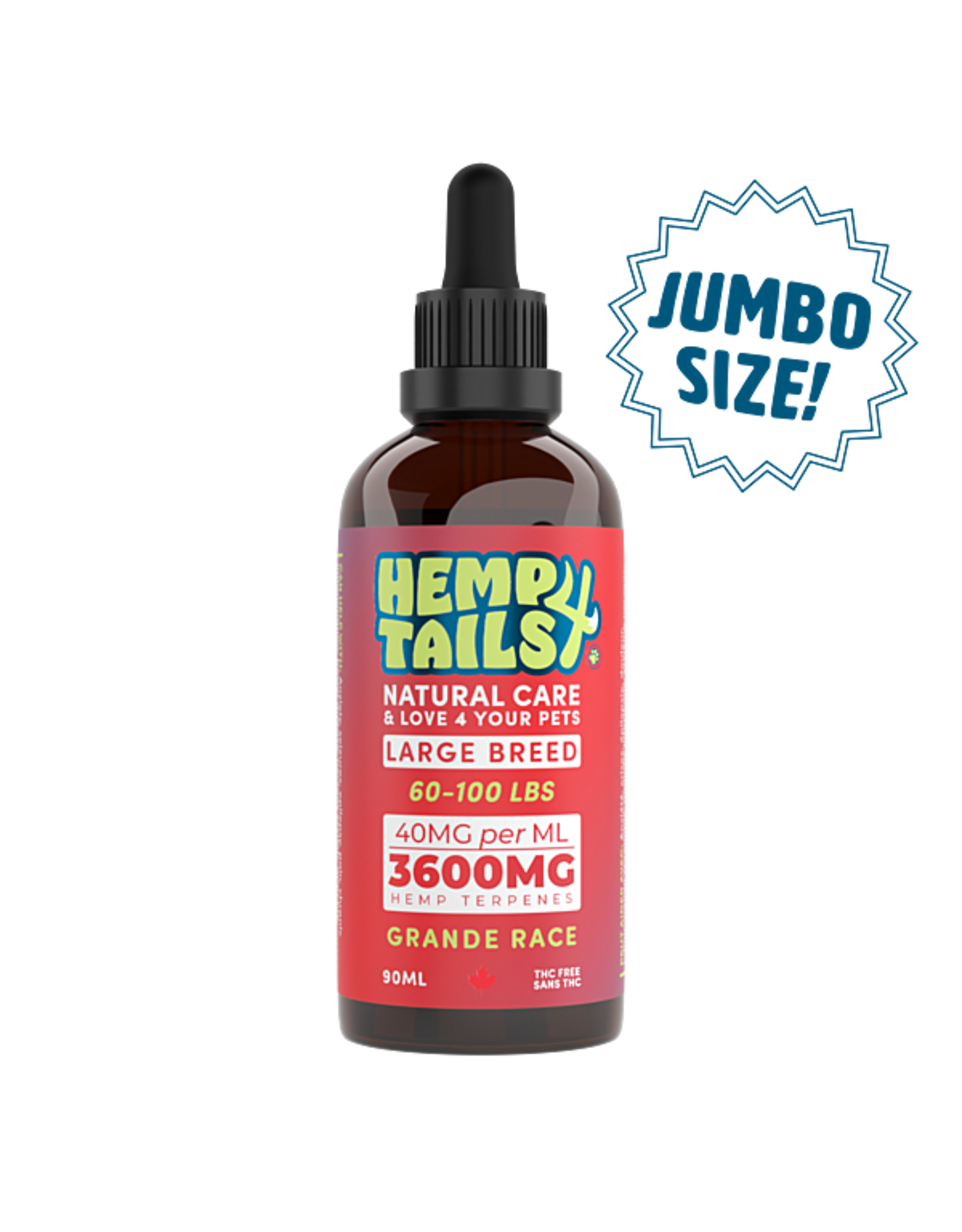 Hemp 4 Paws Hemp 4 Tails Large Breed 3600MG/90ML