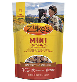 Zuke's Zuke's Mini Naturals Peanut Butter & Oats 16OZ