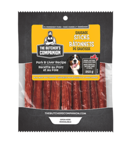The Butcher's Companion Sausage Sticks Pork w/ Liver 250GM