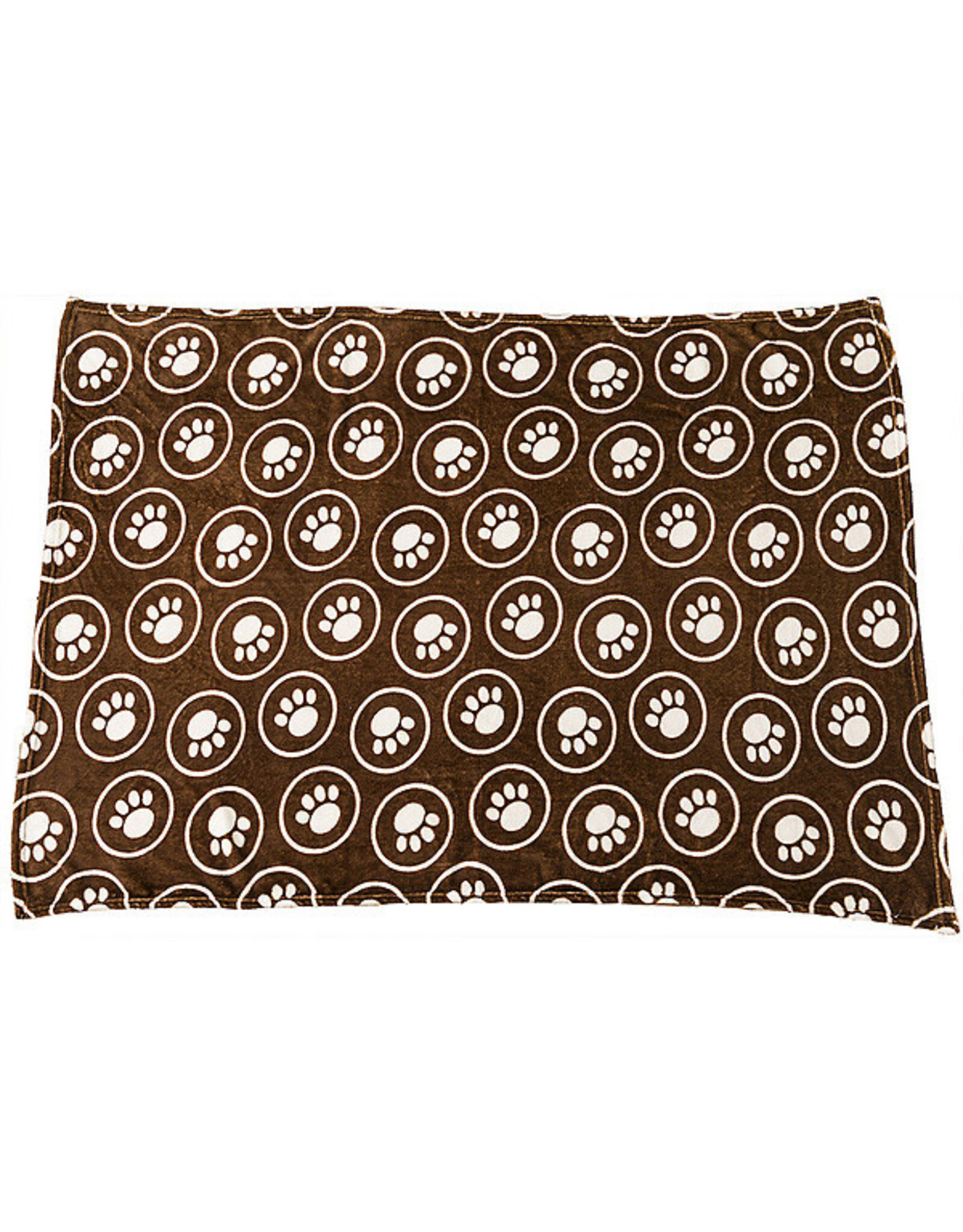 Ethical Snuggler Blanket Paws & Circles Chocolate 30" x 40"
