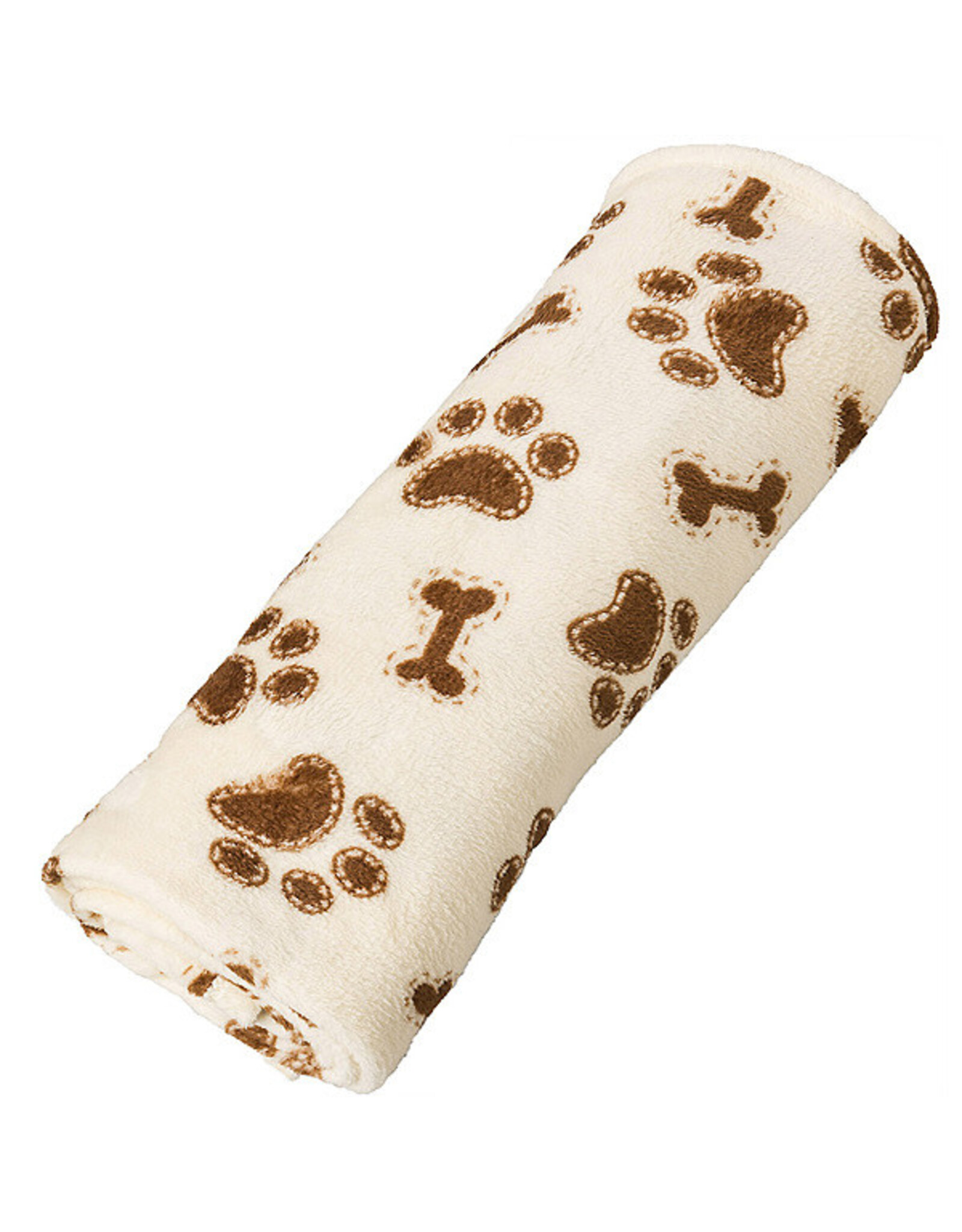 Ethical Snuggler Blanket Bones & Paws Cream 30" x 40"