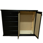 5 Drawer/Closet Pine Wood Dresser
