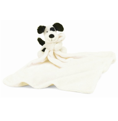 JellyCat JellyCat Bashful Black & Cream Puppy Soother