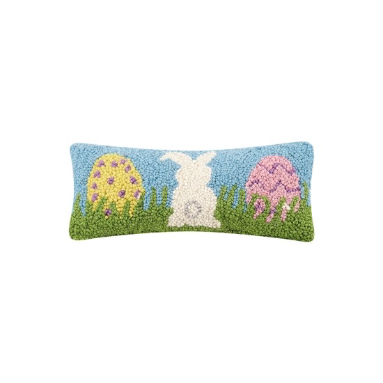 Bunny And Eggs Hook Pillow