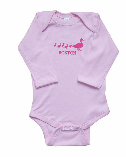 Sidetrack Sidetrack Long Sleeve Boston Ducklings Bodysuit