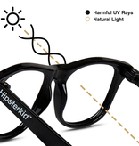 UVA/ UVB Sunglasses- Clear Black
