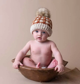 Huggalugs Huggalugs Sienna Buffalo Check Pom Pom Beanie Hat