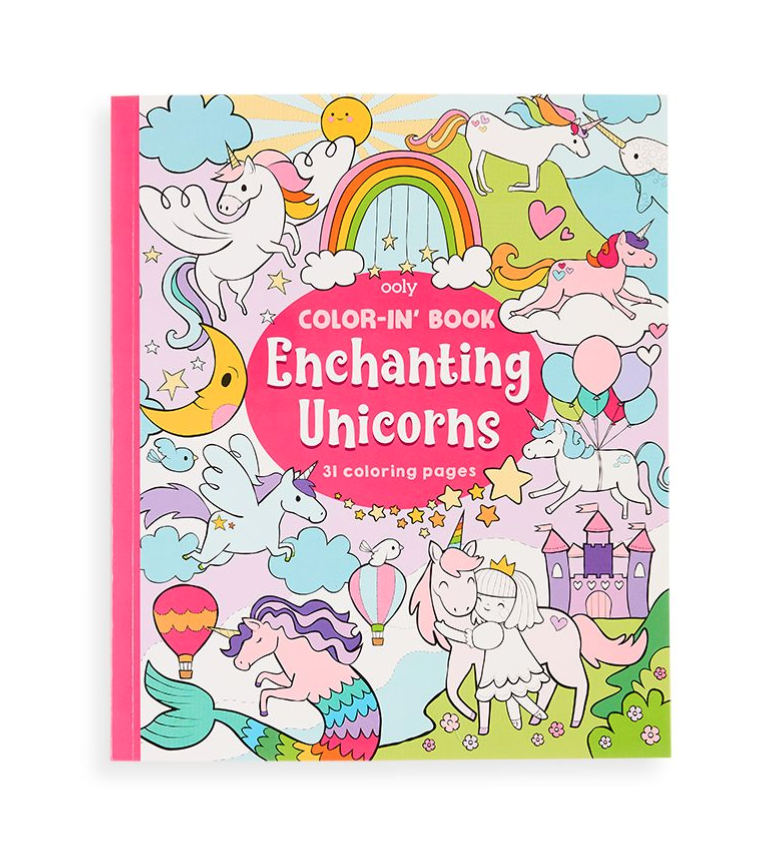 ooly Ooly Color-in' Book: Enchanting Unicorns