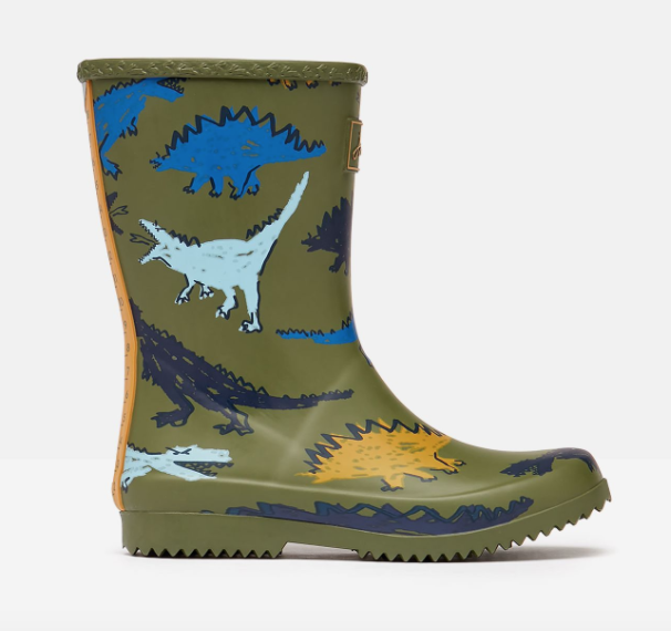 Joules Joules Roll Up Flexible Dino Rain Boots