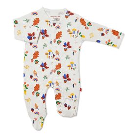 Magnificent Baby Magnetic Me Happy  Harvest Organic Cotton Magnetic Footie