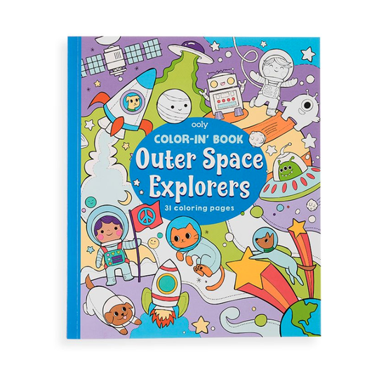 ooly Ooly Color-in' Book: Outer Space Explorers