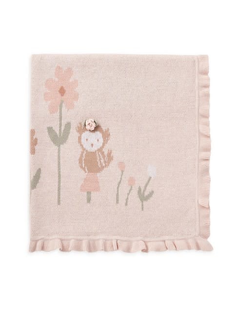 Elegant Baby Elegant Baby Flower Owl Baby Blanket