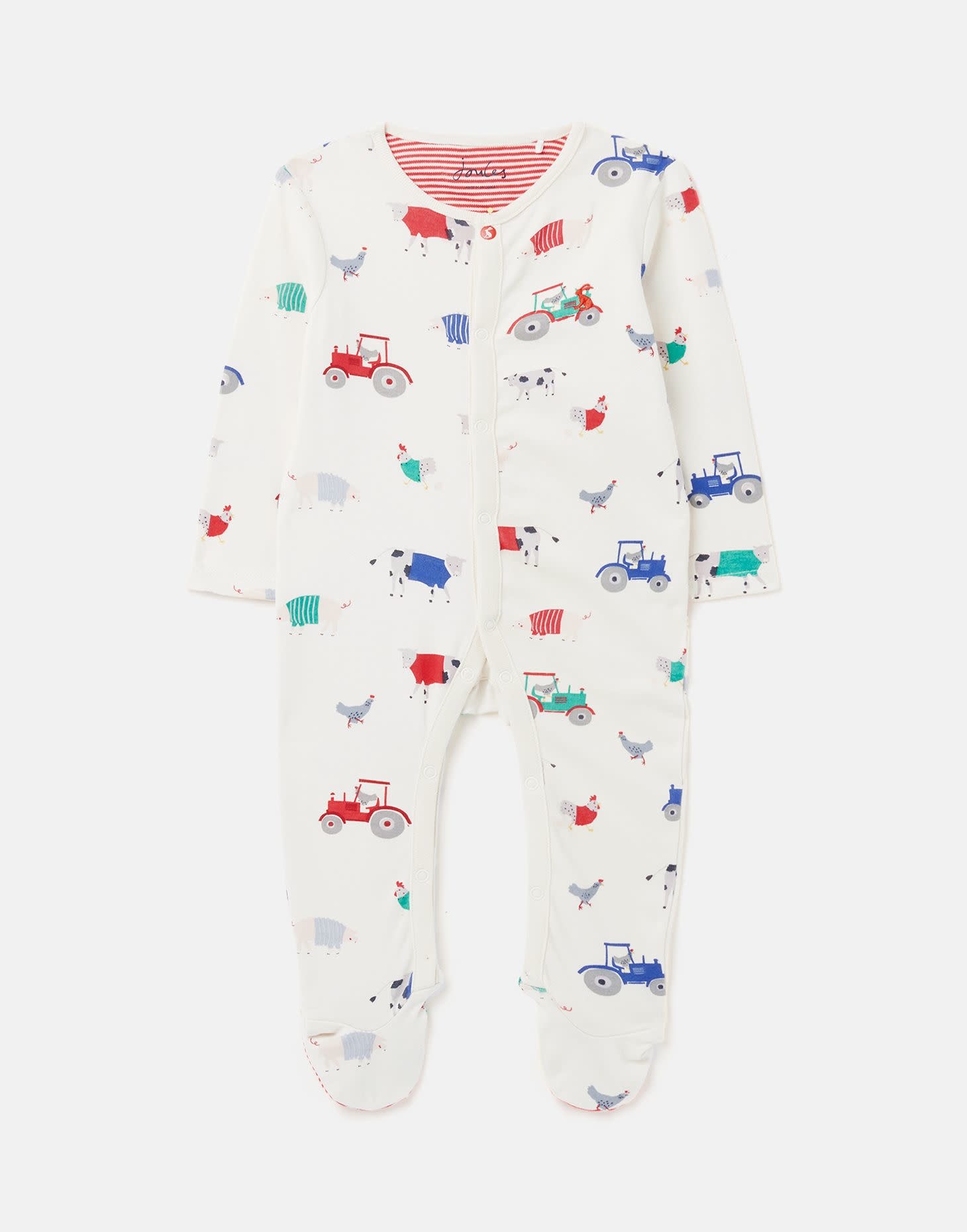 Joules Joules Ziggy Organically Grown Cotton Babygrow