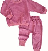 Dusty Rose Towelling Cotton Tracksuit