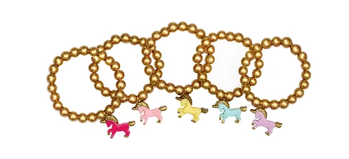 Bottleblond Jewels Golden Unicorn Bracelet