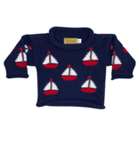 Roll Neck Sailboats All Over Sweater
