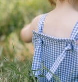 Thimble Thimble Knotted Shortall in Cornflower Gingham