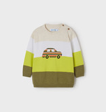 Mayoral Mayoral Striped Car Sweater