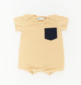 Thimble Thimble Bamboo Shortall in Butter Stripe