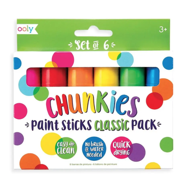 ooly Ooly Chunkies Paint Sticks - Classic Pack-Set of 6