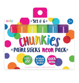 ooly Ooly Chunkies Paint Sticks Neon - Set of 6