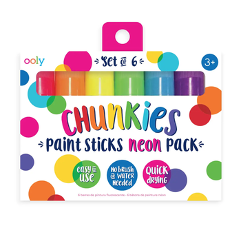 ooly Ooly Chunkies Paint Sticks Neon - Set of 6