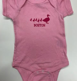 Sidetrack Sidetrack Short Sleeve Pink Boston Ducklings Bodysuit
