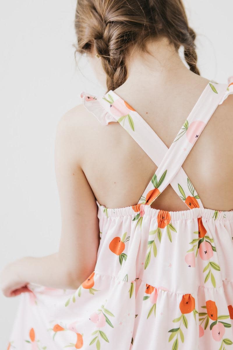 Mila & Rose Mila & Rose Tangerine Ruffle Strappy Dress