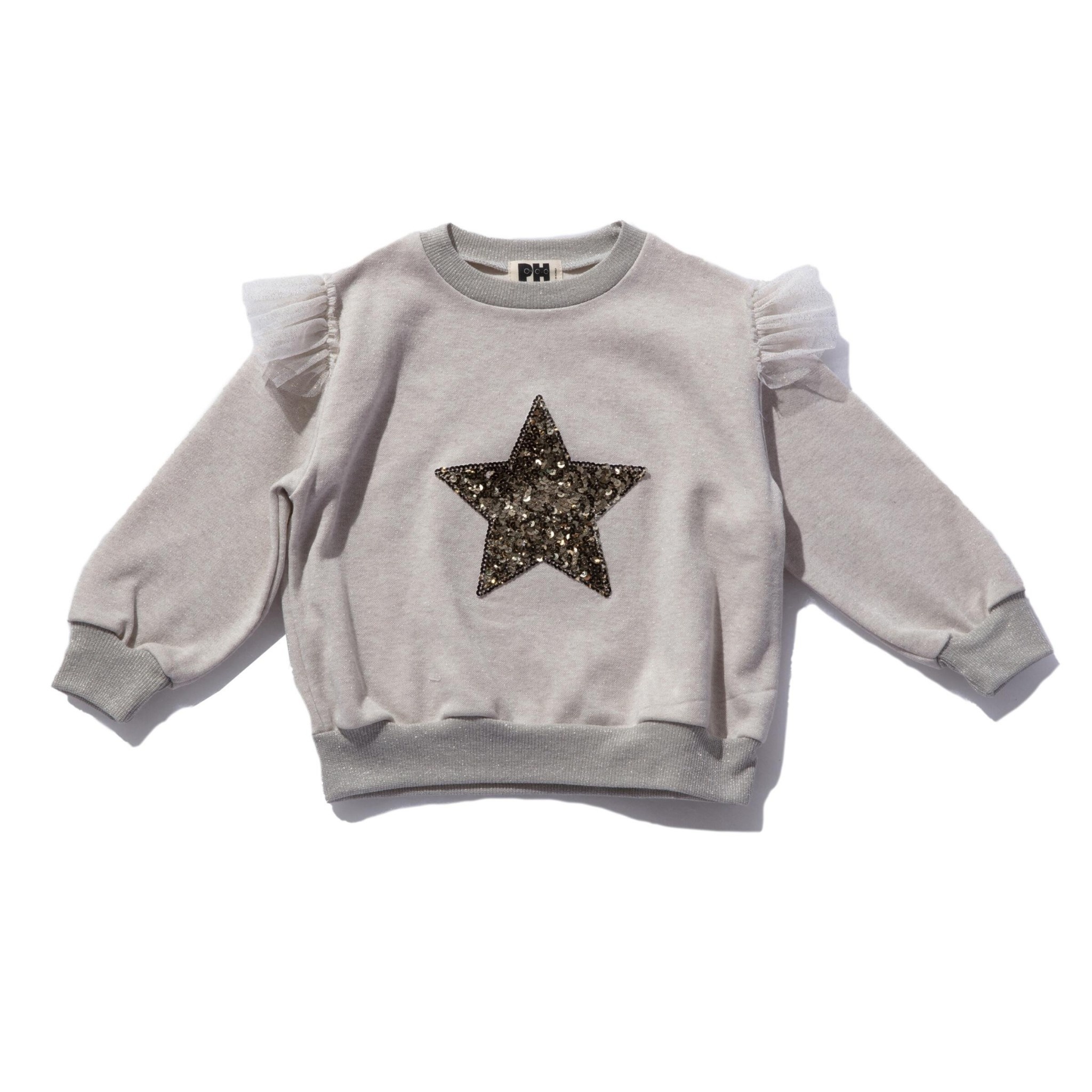 Petite Hailey Petite Hailey Beige Star Sweatshirt Set