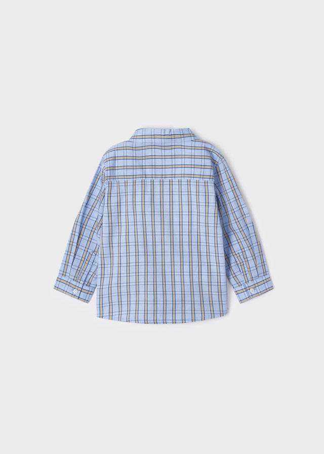 Mayoral Mayoral Long Sleeve Button Up Plaid Shirt