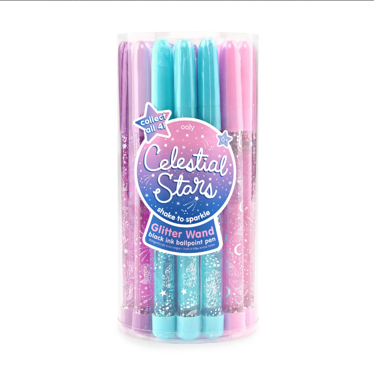 ooly Ooly Glitter Wand Pens- Celestial Stars