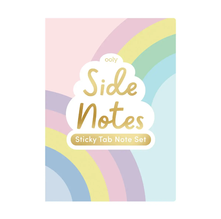 ooly Ooly Side Notes Sticky Tab Note Pad - Pastel Rainbows